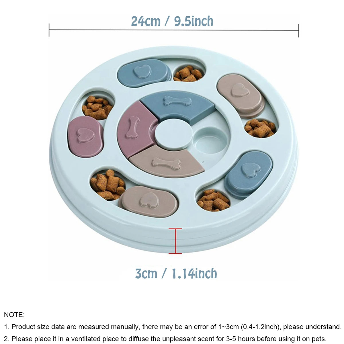 Dog Food Hiding Bowl Slow Food Training Interactive Educational Toy to Relieve Boredom