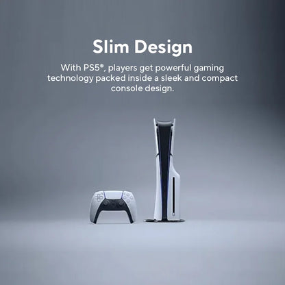 Sony PS5 Slim Console - PlayStation 5 with Ultra High-Speed Performance for PS5 and PC Games