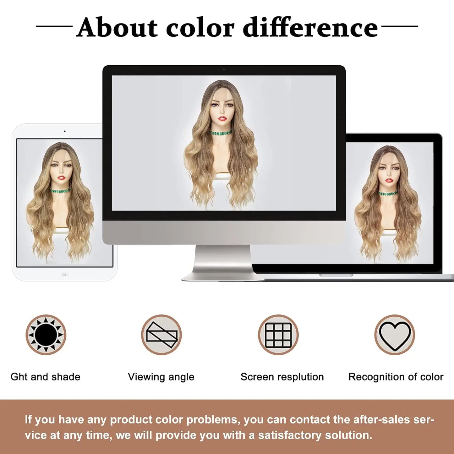 Synthetic Long Lace Ombre Blonde Wavy Wig 26 Inch for Women