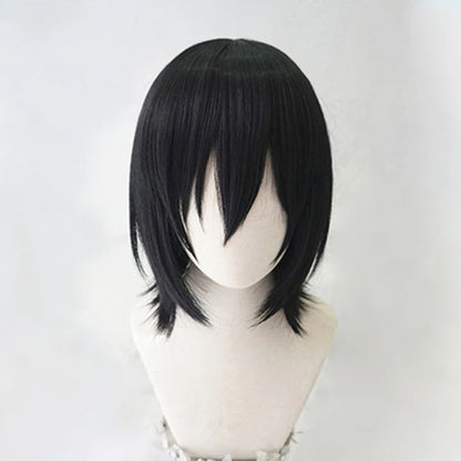 Anime Fyodor Dostoevsky Cosplay Wig - Bungo Stray Dogs Short Black Heat-Resistant Synthetic Hair
