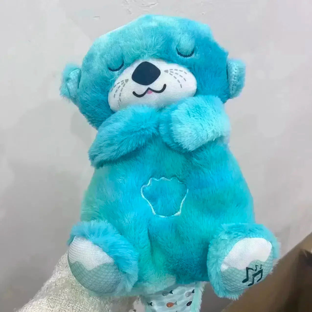 Breathing Otter Sleep and Playmate Otter Musical Stuffed Baby Plush Toy