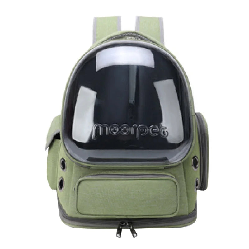Transparent Pet Cat Carrier Backpack – Breathable Travel Bag for Cats & Small Dogs