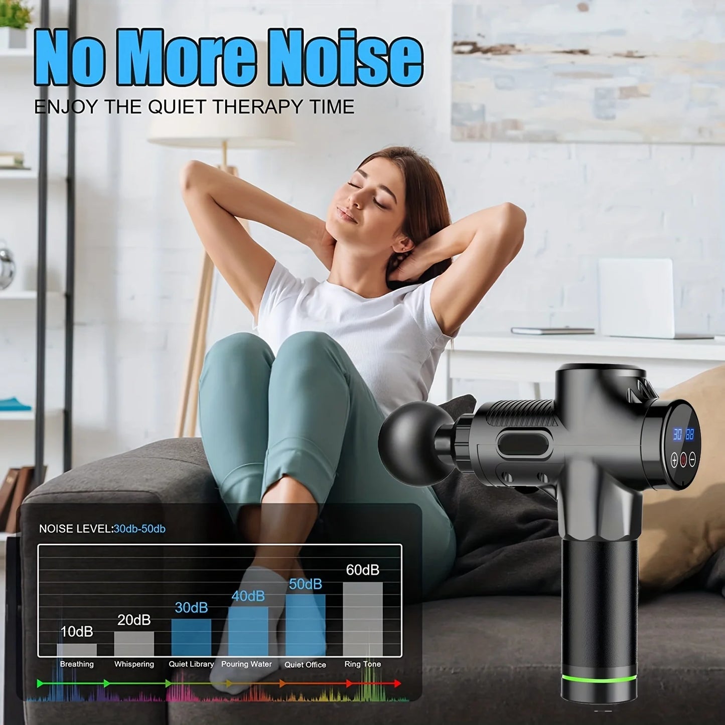 Portable Fascia Gun Vibration Massage Gun for Deep Muscle Relaxation & Fitness Slimming