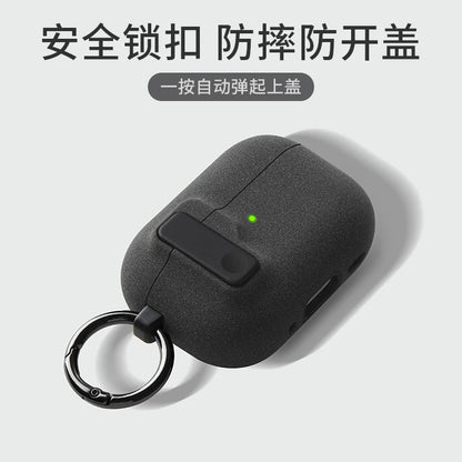 Protective Case for AirPods 4 - Luxury Shockproof Cover with Hook for AirPods Pro 2 & 3