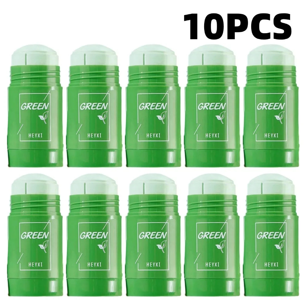 Green Tea Eggplant Mud Mask Deep Cleansing Oil Control Pore Shrinkage