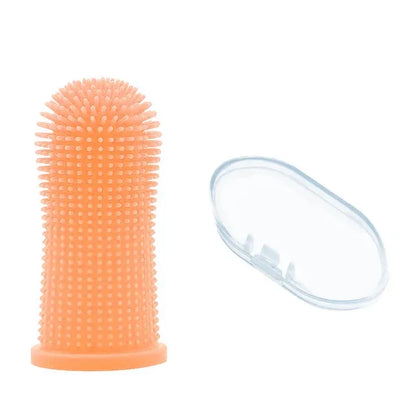 Super Soft Dog Finger Toothbrush Nontoxic Silicone Teeth Cleaning & Breath Care for Cats & Dogs
