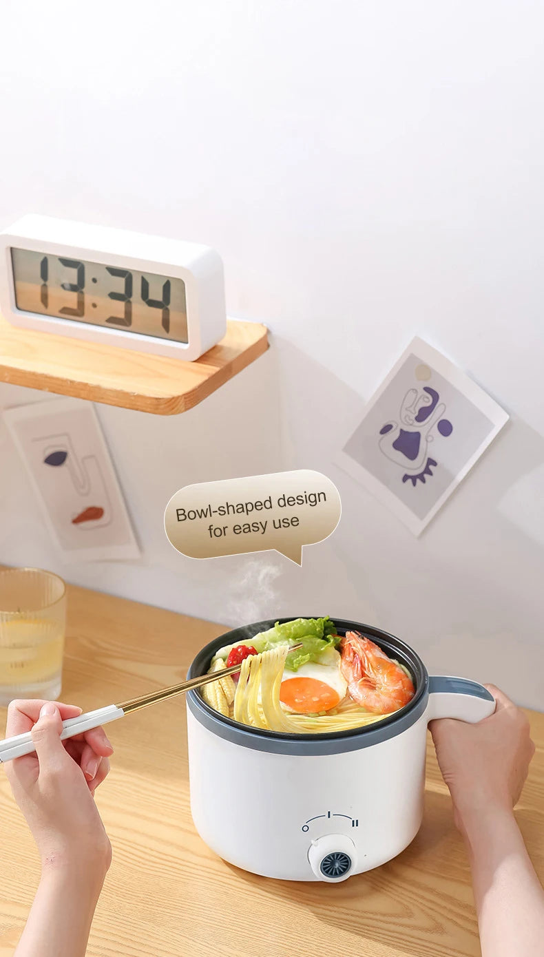 Mini Electric Rice Cooker & Multicooker for 1-2 People - Hotpot, Soup & More