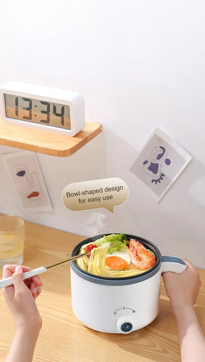 Mini Electric Rice Cooker & Multicooker for 1-2 People - Hotpot, Soup & More