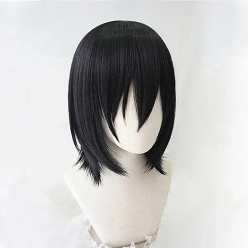 Anime Fyodor Dostoevsky Cosplay Wig - Bungo Stray Dogs Short Black Heat-Resistant Synthetic Hair