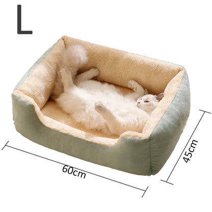 Cat Bed Cushion for Pets Kitten & Dog House Supplies Basket Habitat Accessories