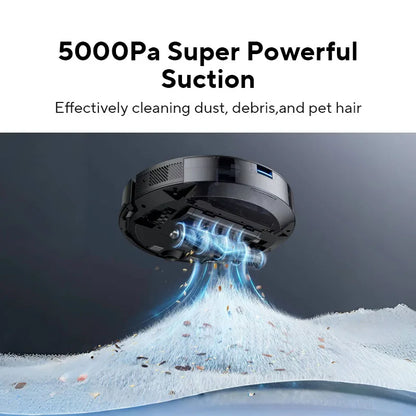 Laresar 01 Robot Vacuum Cleaner & Mop - 5000Pa Suction, LDS Lidar Navigation, Smart Mapping for Carpet & Pet Hair Cleaning