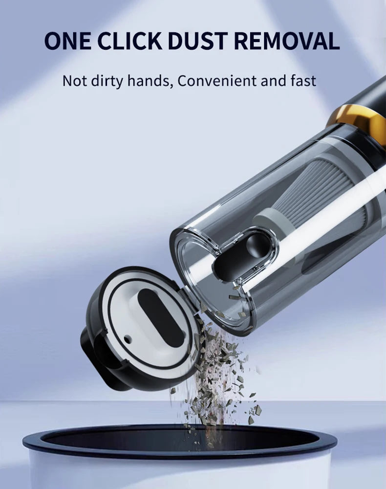 CENRR 998000PA Mini Cordless Car Vacuum Cleaner, Powerful Handheld Blower for Home & Car
