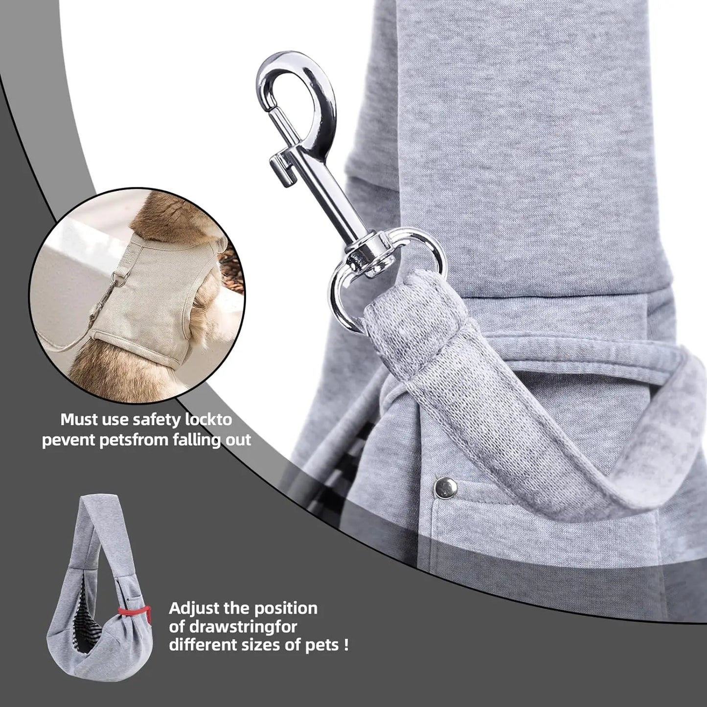 Cotton Comfortable Dog Sling Bag – Portable Crossbody Shoulder Bag for Pets