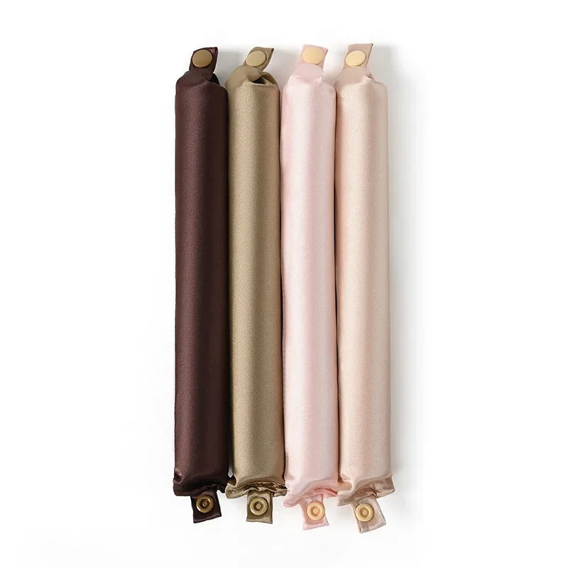 Heatless Satin Curling Rod Headband No-Heat Silk Curls Lazy Hair Rollers Soft Sleep-in Styling Tool
