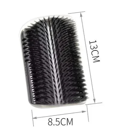 Cat Self-Groomer with Catnip Wall Corner Massage Comb Soft Face Rubs Pet Grooming Tool