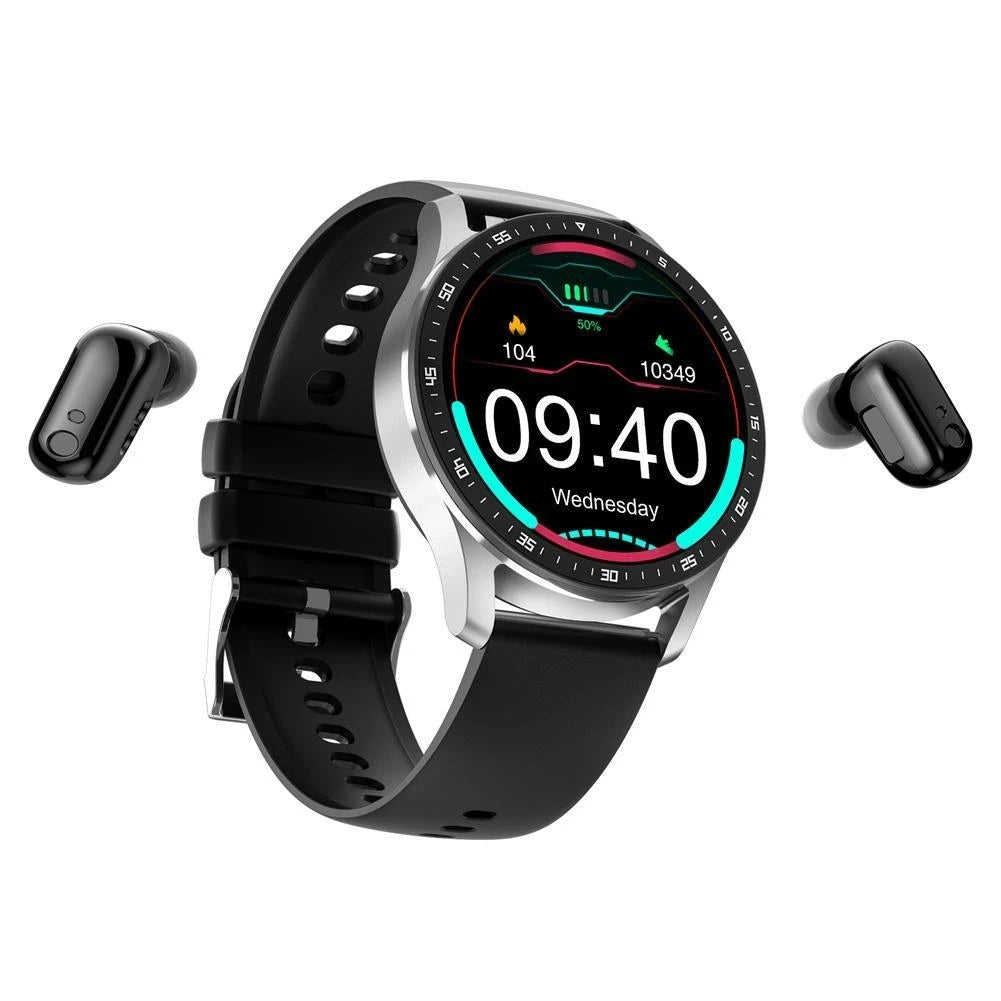 X7 2-in-1 Smart Watch with Earbuds, TWS Bluetooth Earphones, Heart Rate & Blood Pressure Monitor, Fitness Sport Watch