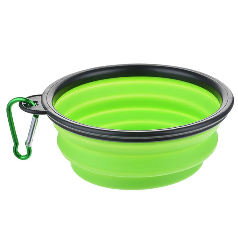 Collapsible Silicone Dog Bowl – Portable Folding Feeder for Outdoor Travel (350/1000ml)