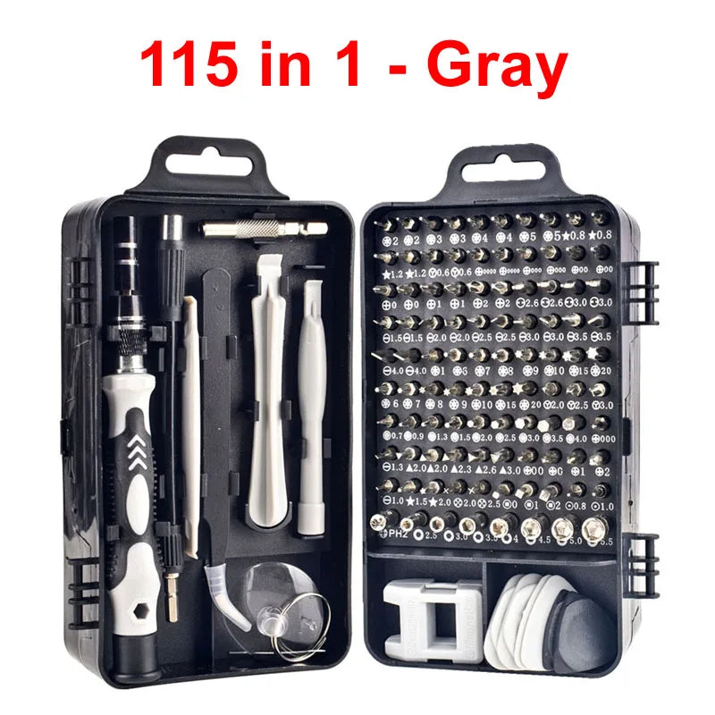 Labor-Saving Ratchet Screwdriver Set, Household Magnetic Toolbox with Torx Bits
