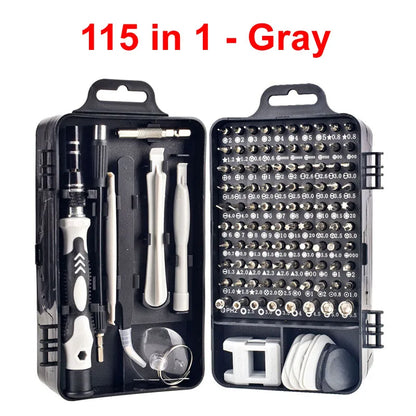 Labor-Saving Ratchet Screwdriver Set, Household Magnetic Toolbox with Torx Bits
