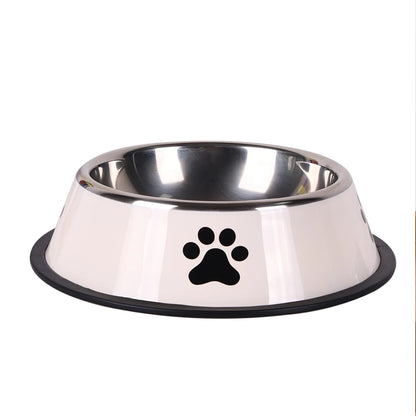 Stainless Steel Anti-Fall Pet Bowl – Cat & Dog Food Bowl, Multi-Specification
