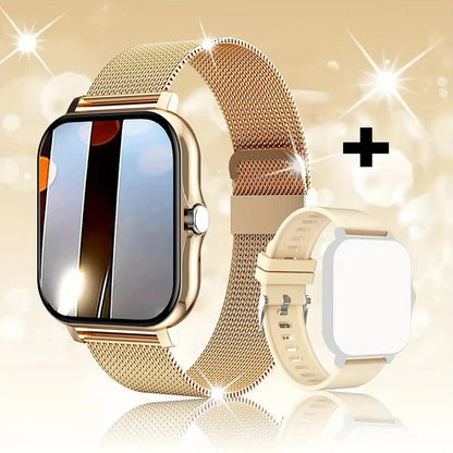 LAXASFIT 2025 Smart Watch, Bluetooth Talk, Full Touch Screen, Heart Rate Monitor, Sports Fitness Tracker for Men & Women