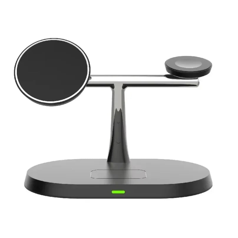 3-in-1 30W Magnetic Wireless Charger Stand - Fast Charging Station for MagSafe iPhone 12-16, AirPods Pro, and Apple Watch 8/7