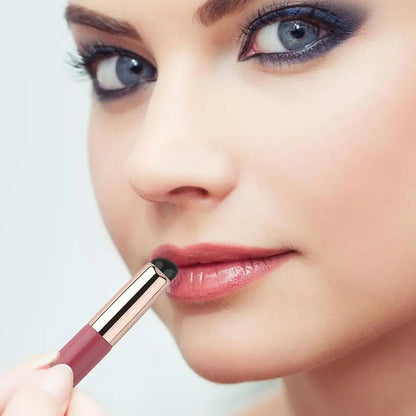 Silicone Lip Brush with Cover - Soft Round Head Concealer & Lipstick Makeup Brush