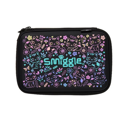 New Original Australia Smiggle Schoolbag for Girls with Black Cat Flower Lunch Bag & Pencil Case