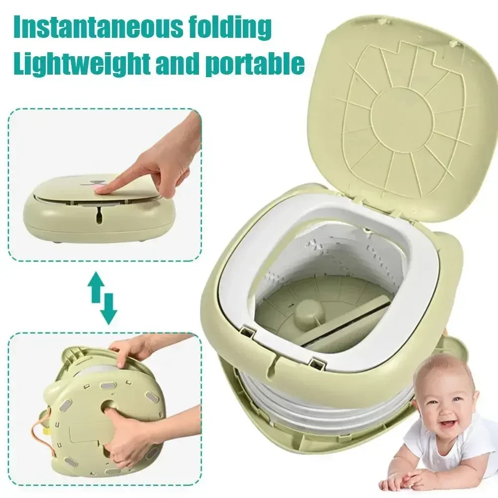 Portable Folding Toilet for Kids, Travel Potty for Car, Camping, Indoor & Outdoor Use