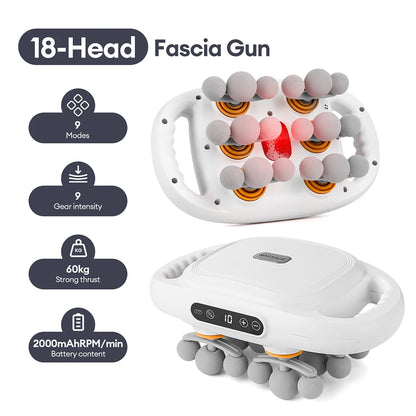 42-Head Fascia Gun High-Frequency Vibration Body Massager for Neck, Back & Waist Relief