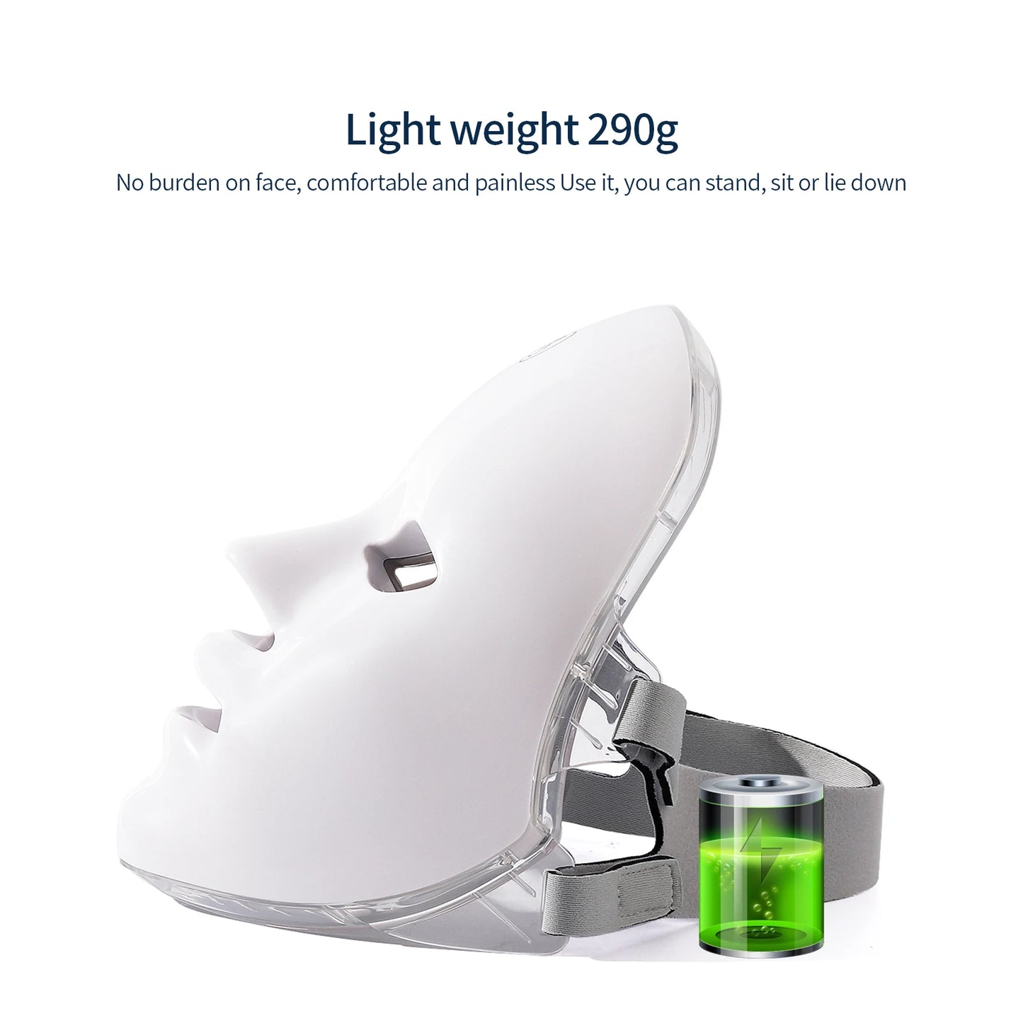 7-Color LED Photon Facial Mask - Skin Rejuvenation & Tightening for Face & Neck