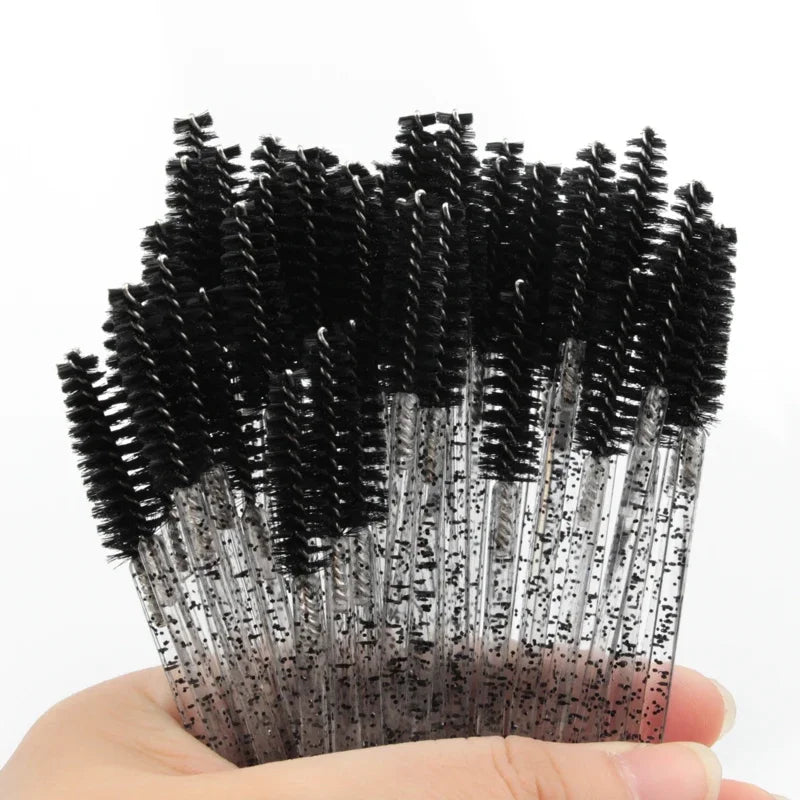 CNK Disposable Eyelash Brushes – 5/50 Pcs Mascara Wands Applicator Spoolers for Makeup