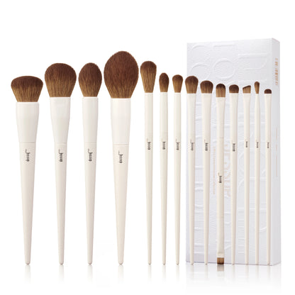 Jessup 14PC Makeup Brush Set - Synthetic Brushes for Foundation, Contour, Eyeshadow & Highlight T329