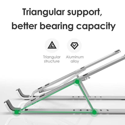 Adjustable Aluminum Laptop Riser – X Style
