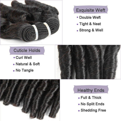Spring Curl Fumi Human Hair bundles with Closures