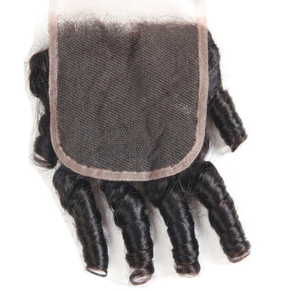 Spring Curl Fumi Human Hair bundles with Closures