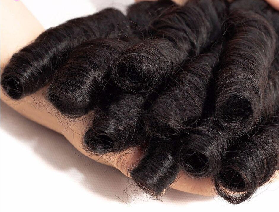 Spring Curl Fumi Human Hair bundles with Closures