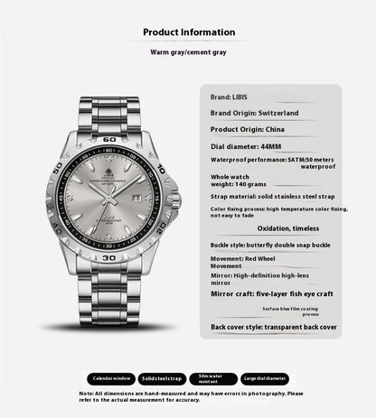 Quartz Luminous Waterproof Stainless Steel Strap Watch