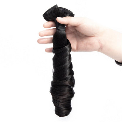 Straight Bouncy Curl Fumi Human Hair bundles