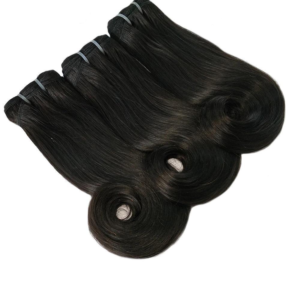 Straight Curve Fumi Human Hair bundles with 4x4 Closures