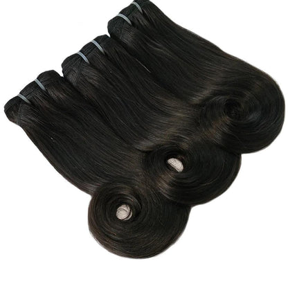 Straight Curve Fumi Human Hair bundles with 4x4 Closures