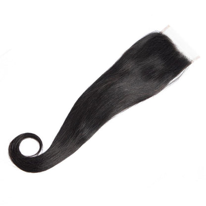 Straight Curve Fumi Human Hair bundles with 4x4 Closures