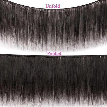 Straight Curve Fumi Human Hair bundles with 4x4 Closures