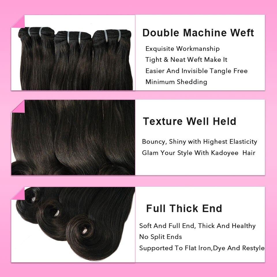 Straight Curve Fumi Human Hair bundles with 4x4 Closures