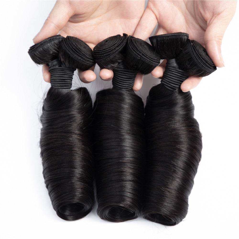 Straight Bouncy Curl Fumi Human Hair bundles