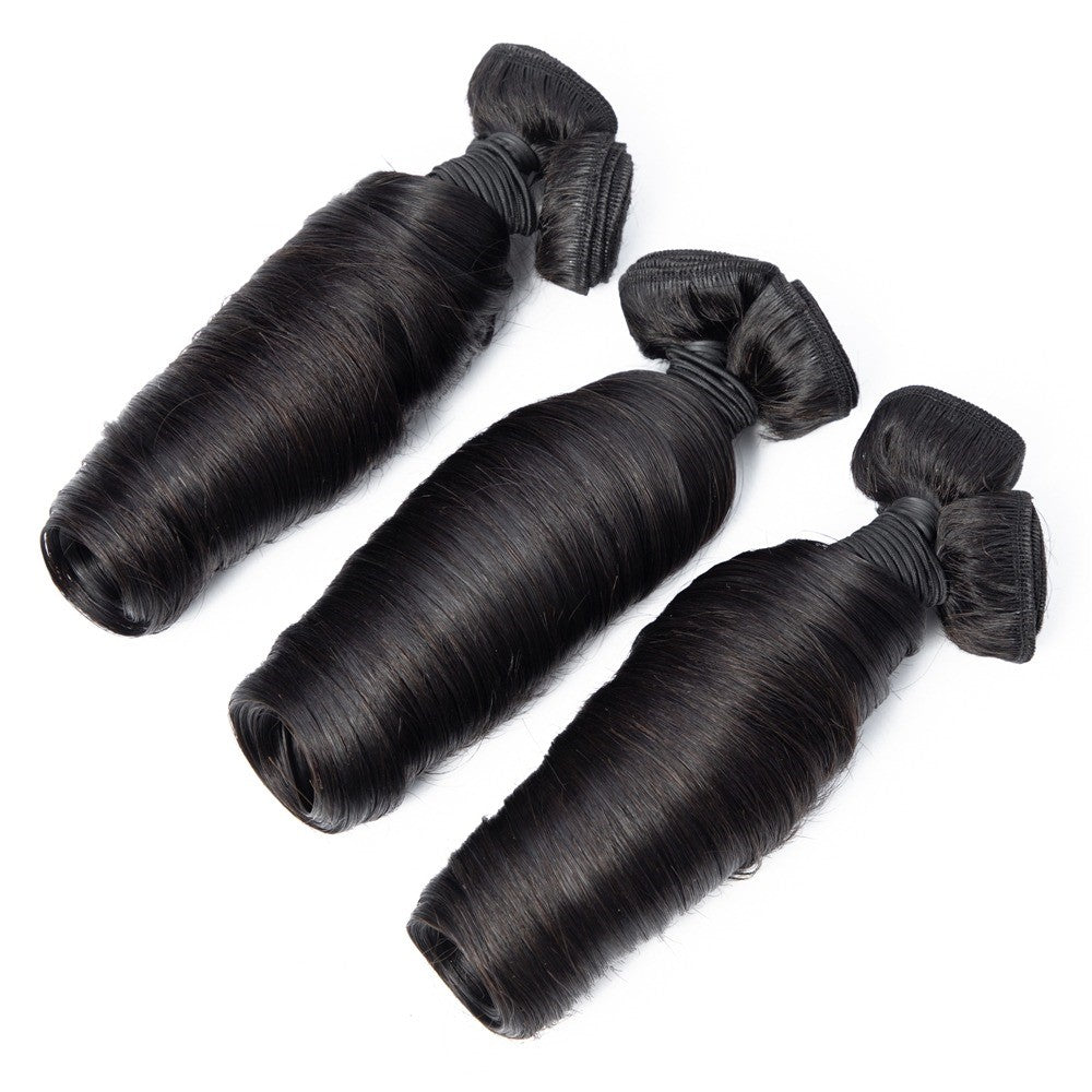 Straight Bouncy Curl Fumi Human Hair bundles