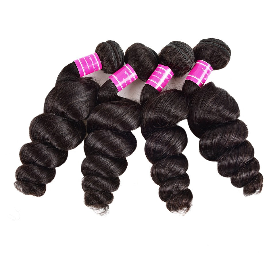 Brazilian Loose Wave 5/6/10/12 Bundles 10A Grade Human Hair
