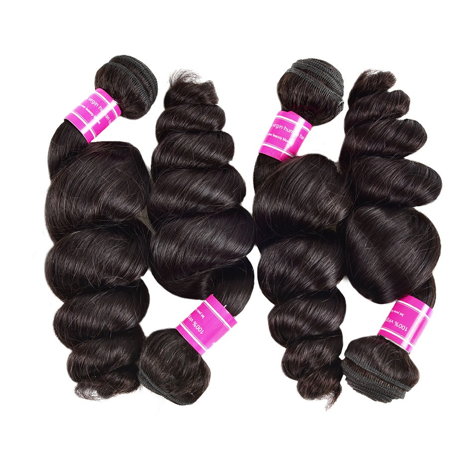 Brazilian Loose Wave 5/6/10/12 Bundles 10A Grade Human Hair