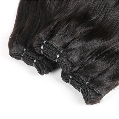 Straight Curve Fumi Human Hair bundles with 4x4 Closures